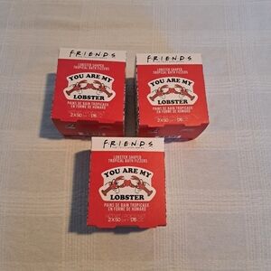Friends You are my lobster bath bombs, 3 boxes - 2 lobsters in each box floral